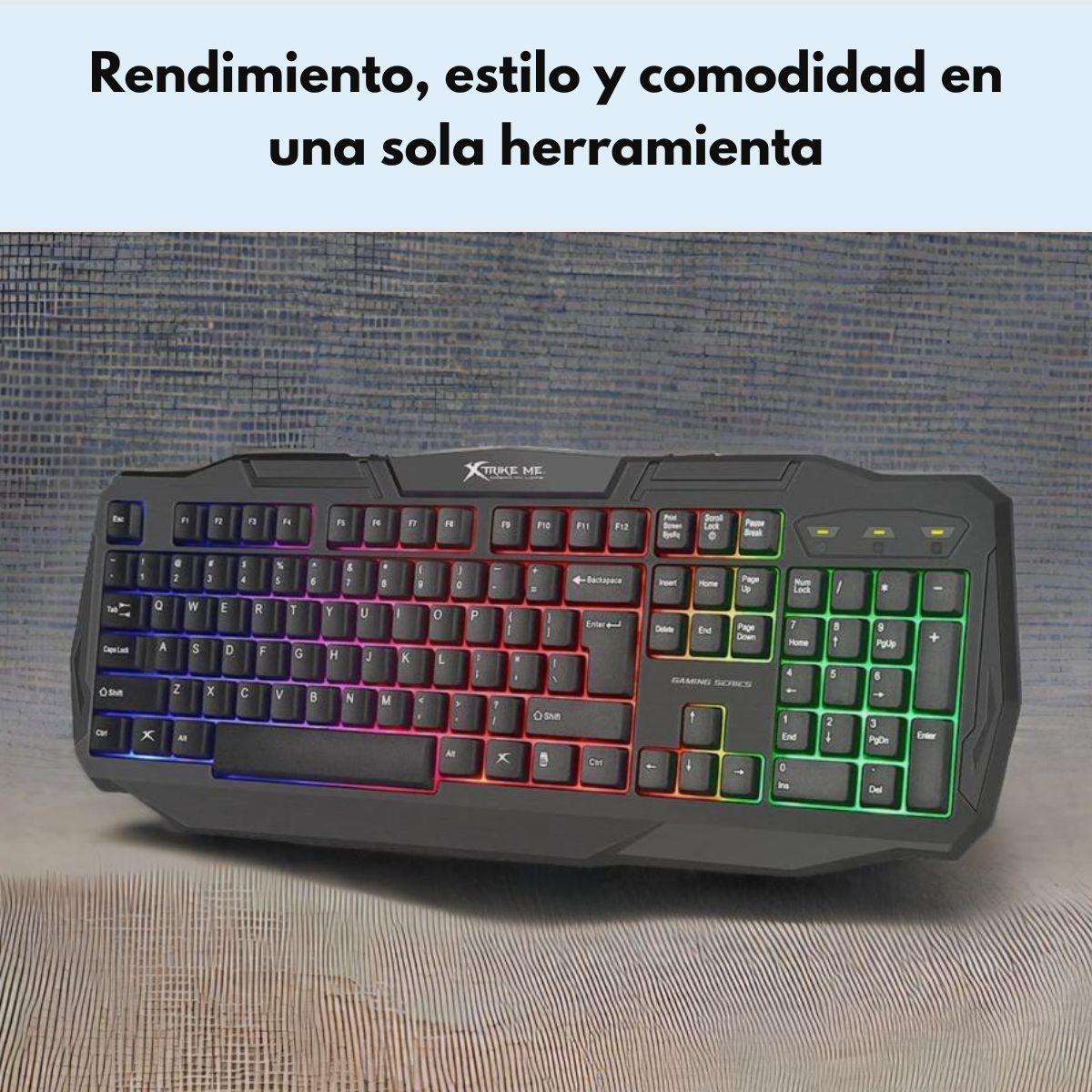 Teclado Gamer Retroiluminado Xtrike Me KB 302 Ingles-5