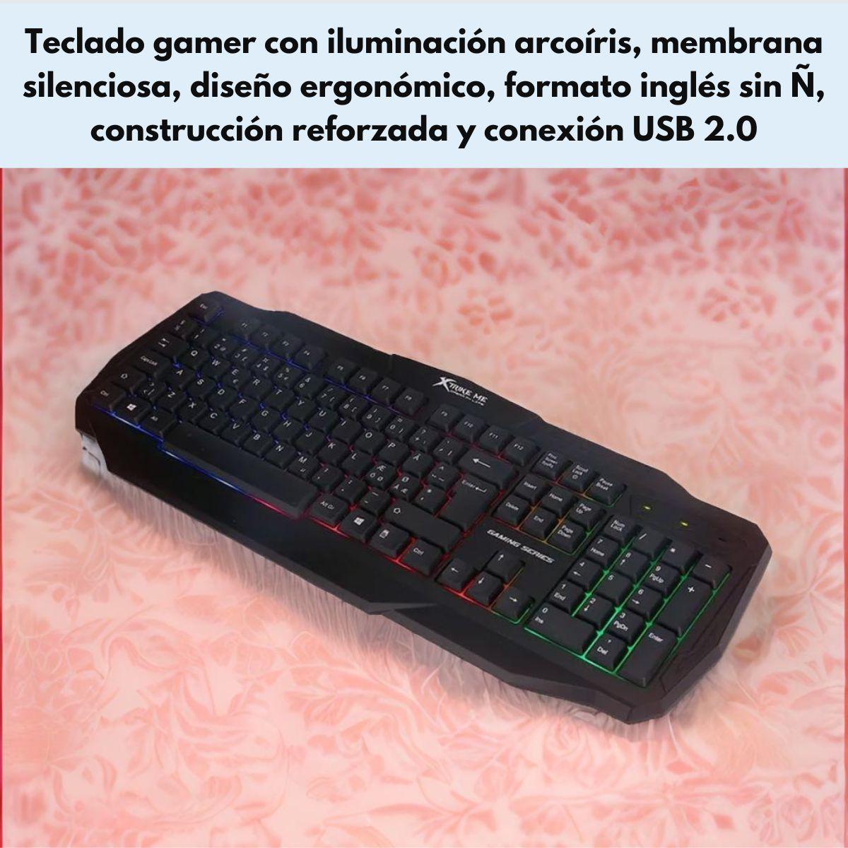 Teclado Gamer Retroiluminado Xtrike Me KB 302 Ingles-6