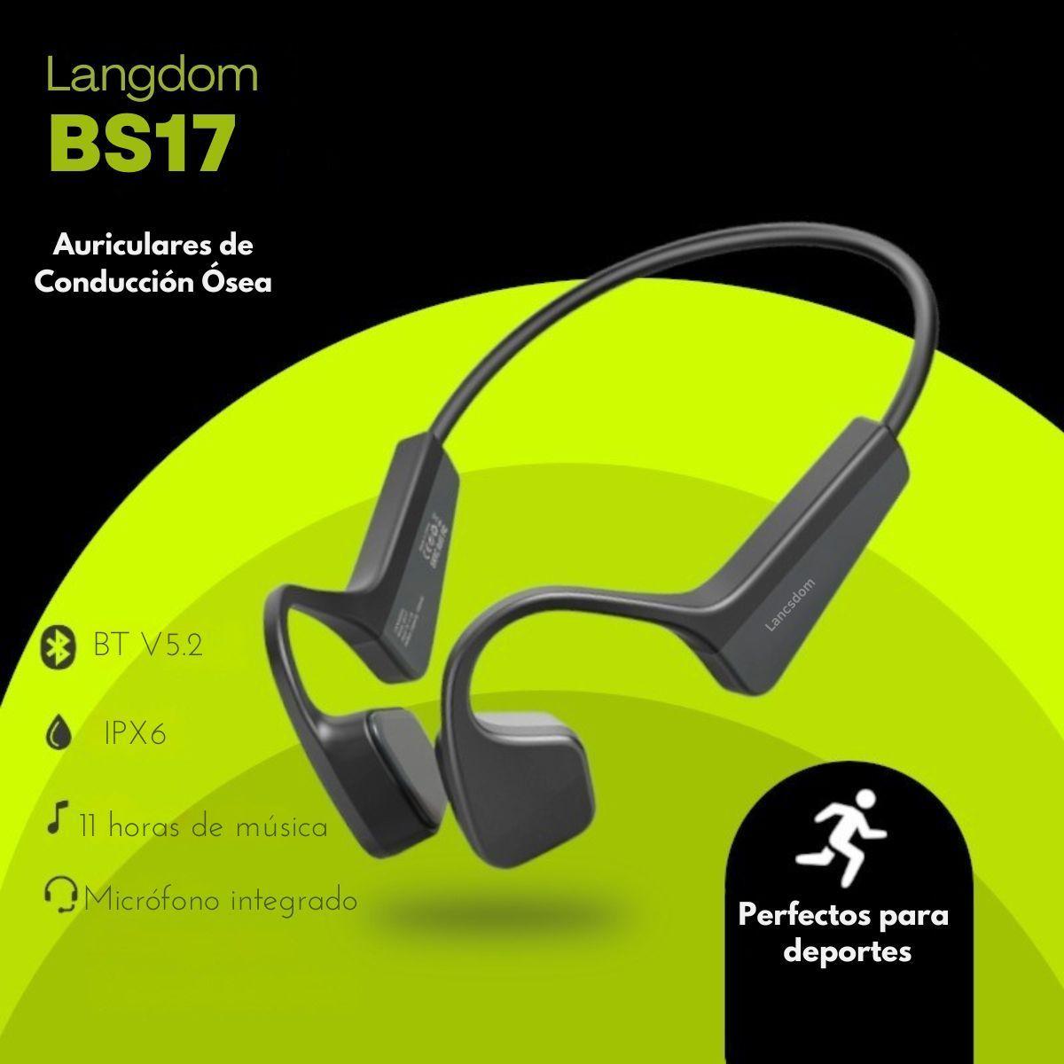 Audífonos Deportivos Conducción Ósea Ipx-5 Langsdom Bs17-5