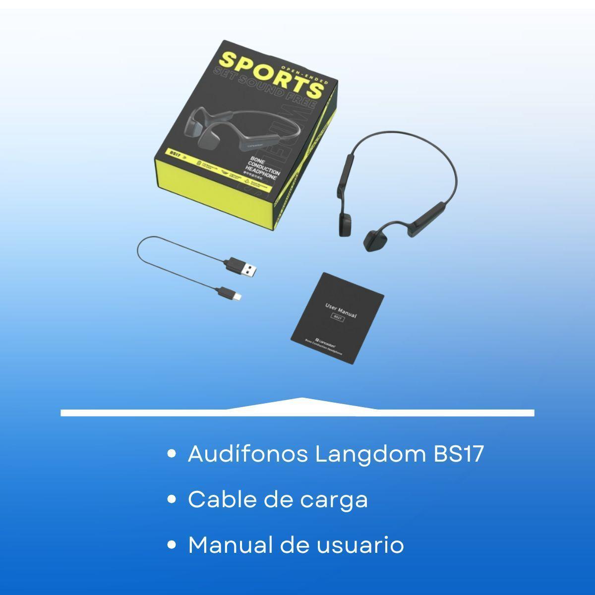 Audífonos Deportivos Conducción Ósea Ipx-5 Langsdom Bs17-7