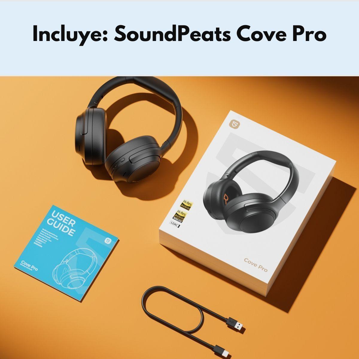 Audifonos Bluetooth 95Hrs ANC HiRes SoundPEATS Cove Pro-7