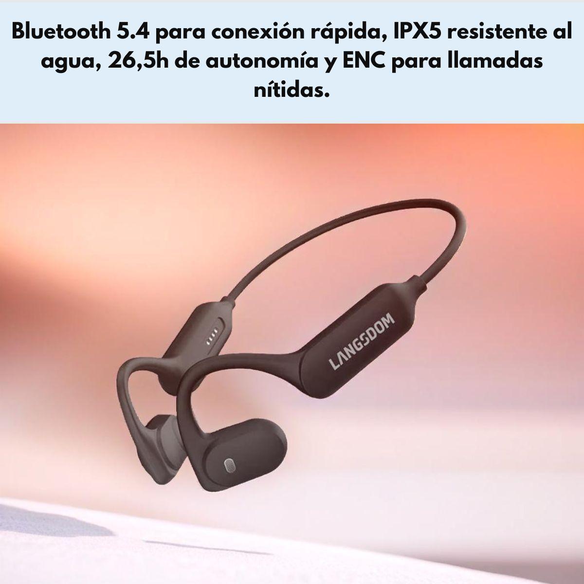 Audífonos Deportivos Estilo Abierto IPX5 21HR Langsdom BE10-6