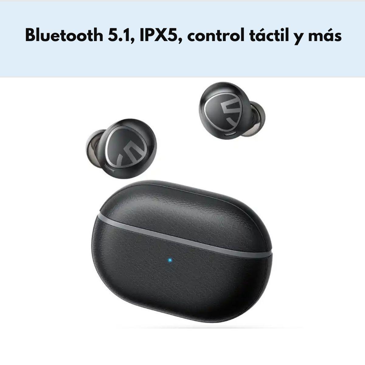 Audífonos Bluetooth IPX5 Tactil SoundPEATS Free2 Classic -6