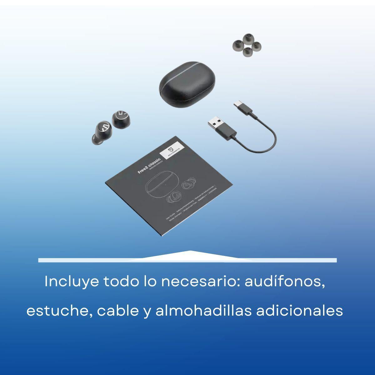 Audífonos Bluetooth IPX5 Tactil SoundPEATS Free2 Classic -7