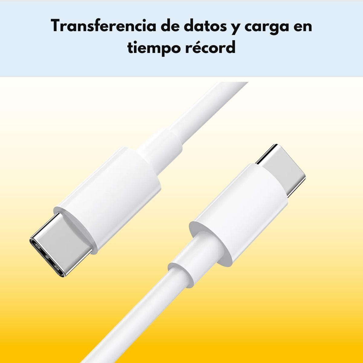 Cable Hoco X51 Tipo C a Tipo C 100W 2M carga rápida - Blanco-3