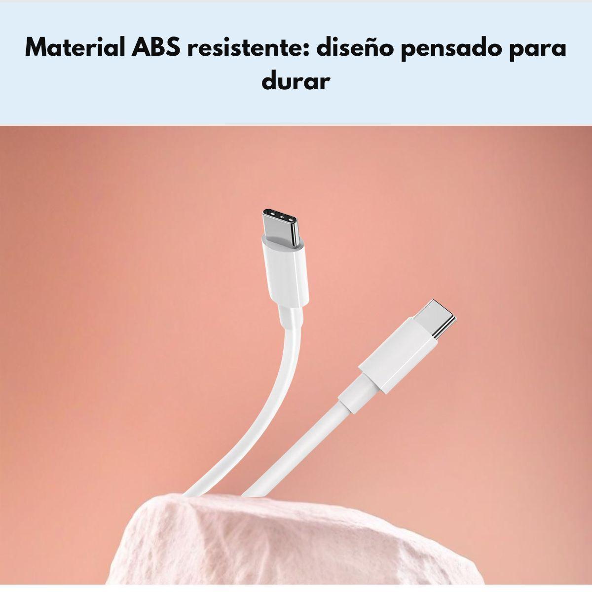 Cable Hoco X51 Tipo C a Tipo C 100W 2M carga rápida - Blanco-5