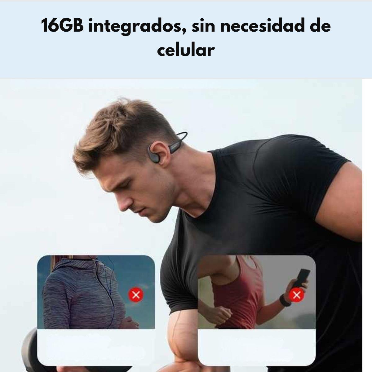 Audifonos Deportivos de Conducción Ósea IPX8 Langsdom BE20-3