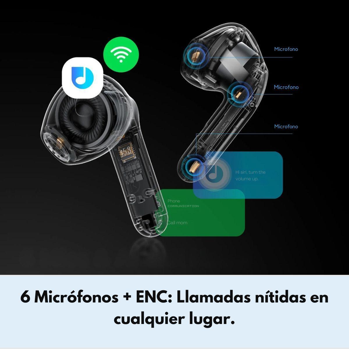 Audífonos Bluetooth Hi-Res con LDAC SoundPEATS Air4 Lite -3