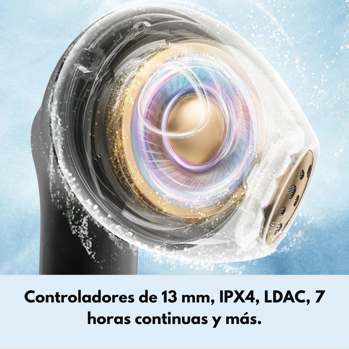 Audífonos Bluetooth Hi-Res con LDAC SoundPEATS Air4 Lite -6