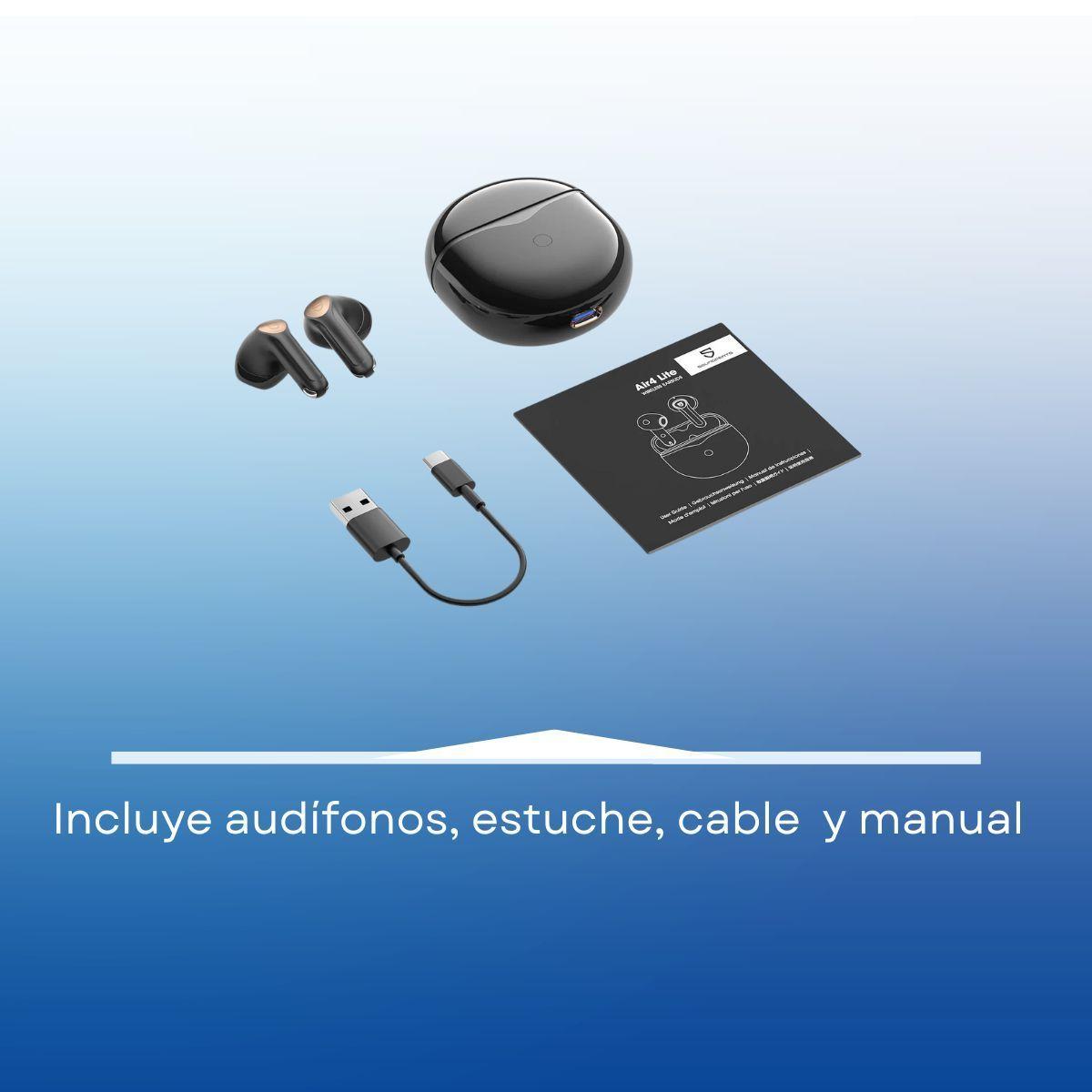 Audífonos Bluetooth Hi-Res con LDAC SoundPEATS Air4 Lite -7