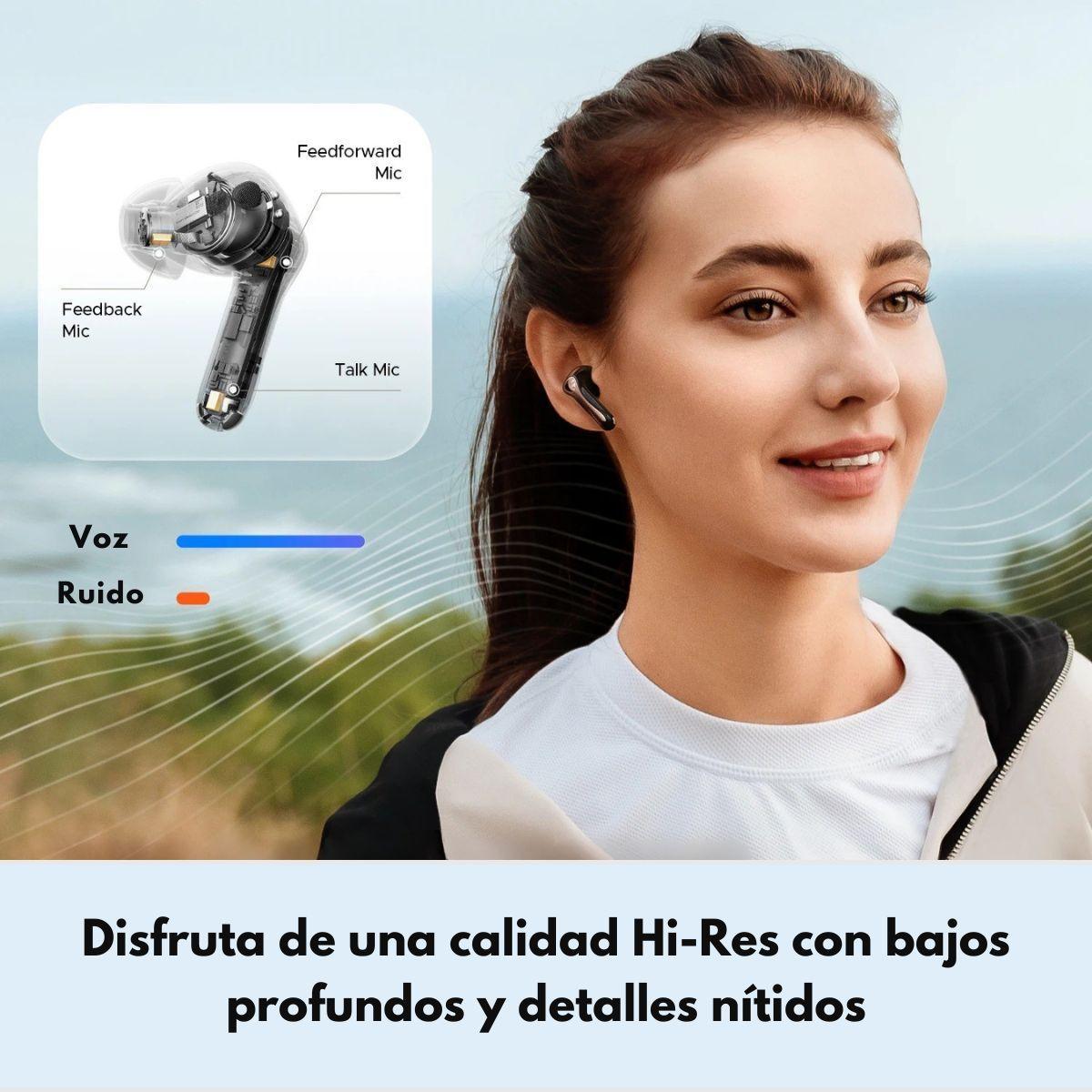 Audifonos Bluetooth ANC HiRes 26hr IPX5 SoundPEATS Air5 Pro -2