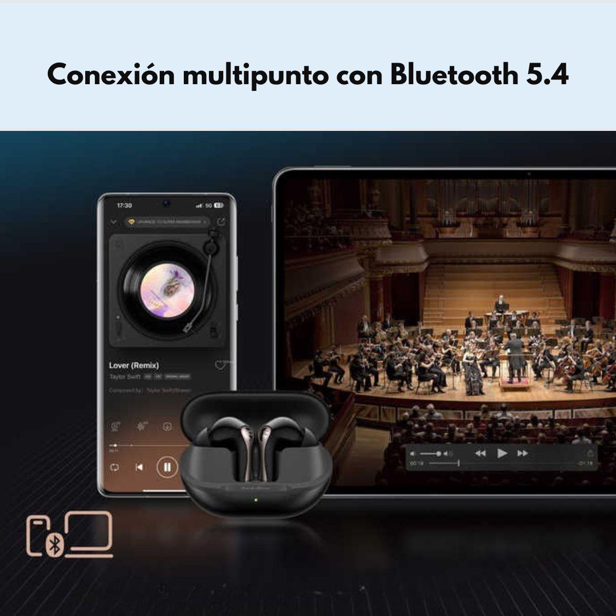 Audifonos Bluetooth ANC HiRes 26hr IPX5 SoundPEATS Air5 Pro -4