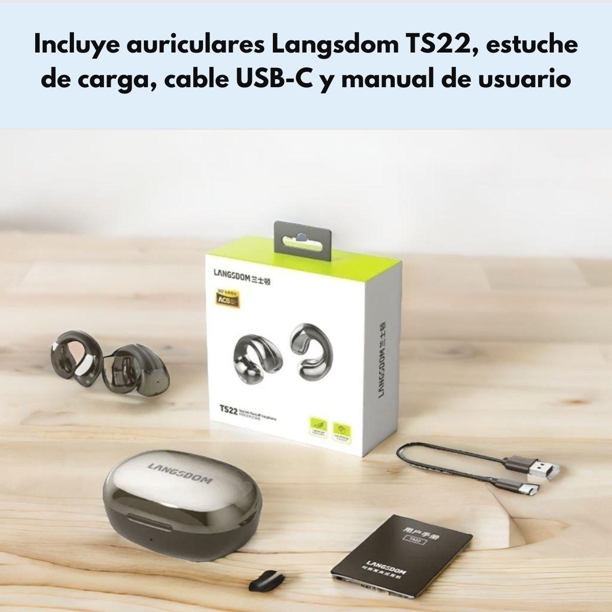 Audifonos Deportivos Inalámbricos IPX4 22h Langsdom TS22-6