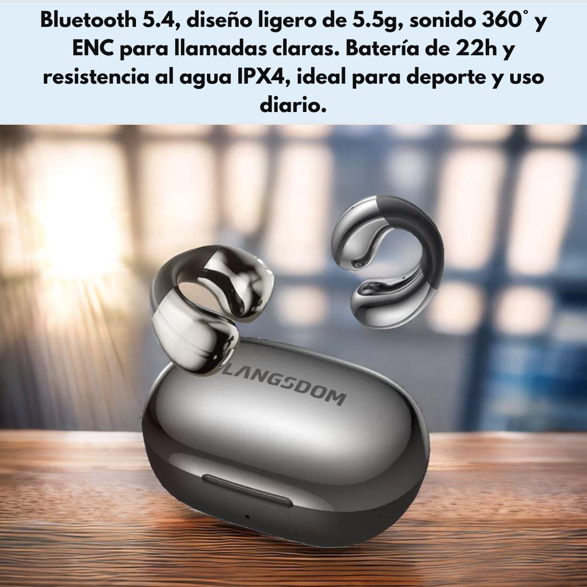 Audifonos Deportivos Inalámbricos IPX4 22h Langsdom TS22-7