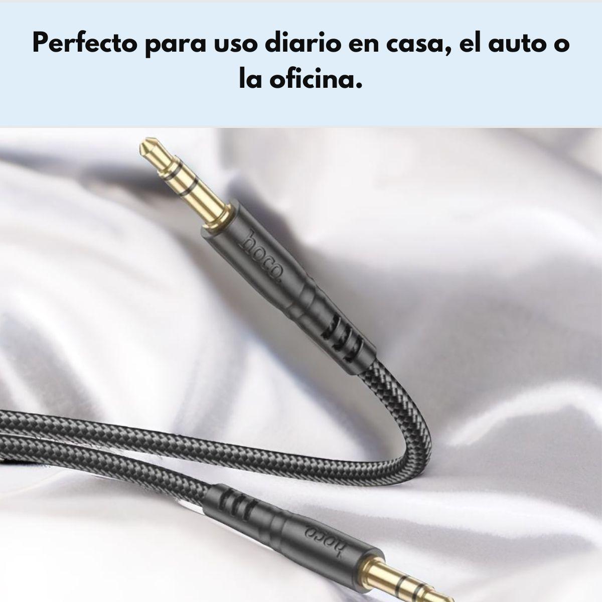 Cable Auxiliar Hoco Upa24 Smooth Jack 3.5mm 1m Negro-3