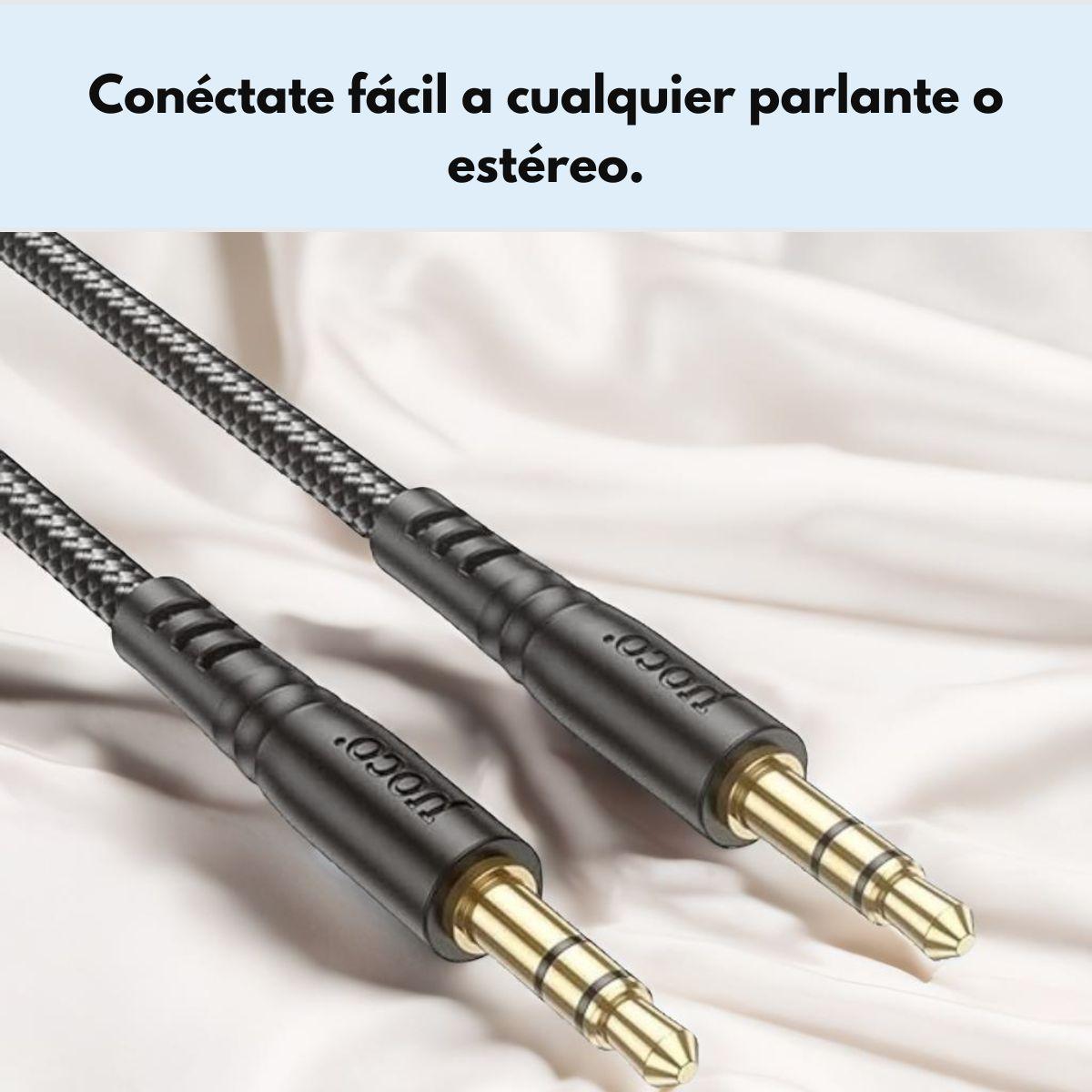 Cable Auxiliar Hoco Upa24 Smooth Jack 3.5mm 1m Negro-5