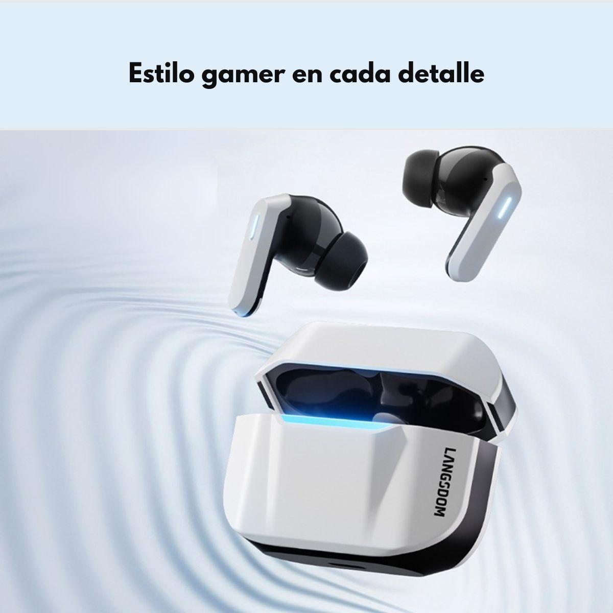 Audífonos Gamer Bluetooth TWS Luces LED Baja Latencia TG16-3