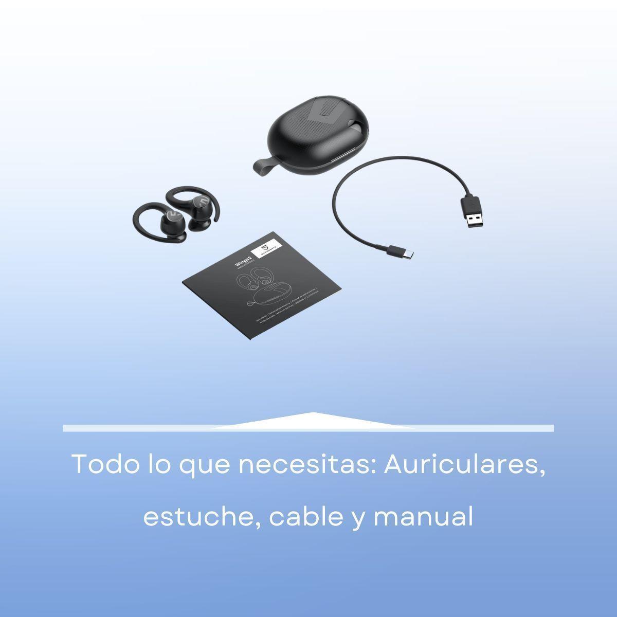 Audífonos Bluetooth Deportivos SoundPEATS Wings2 con Ganchos-7
