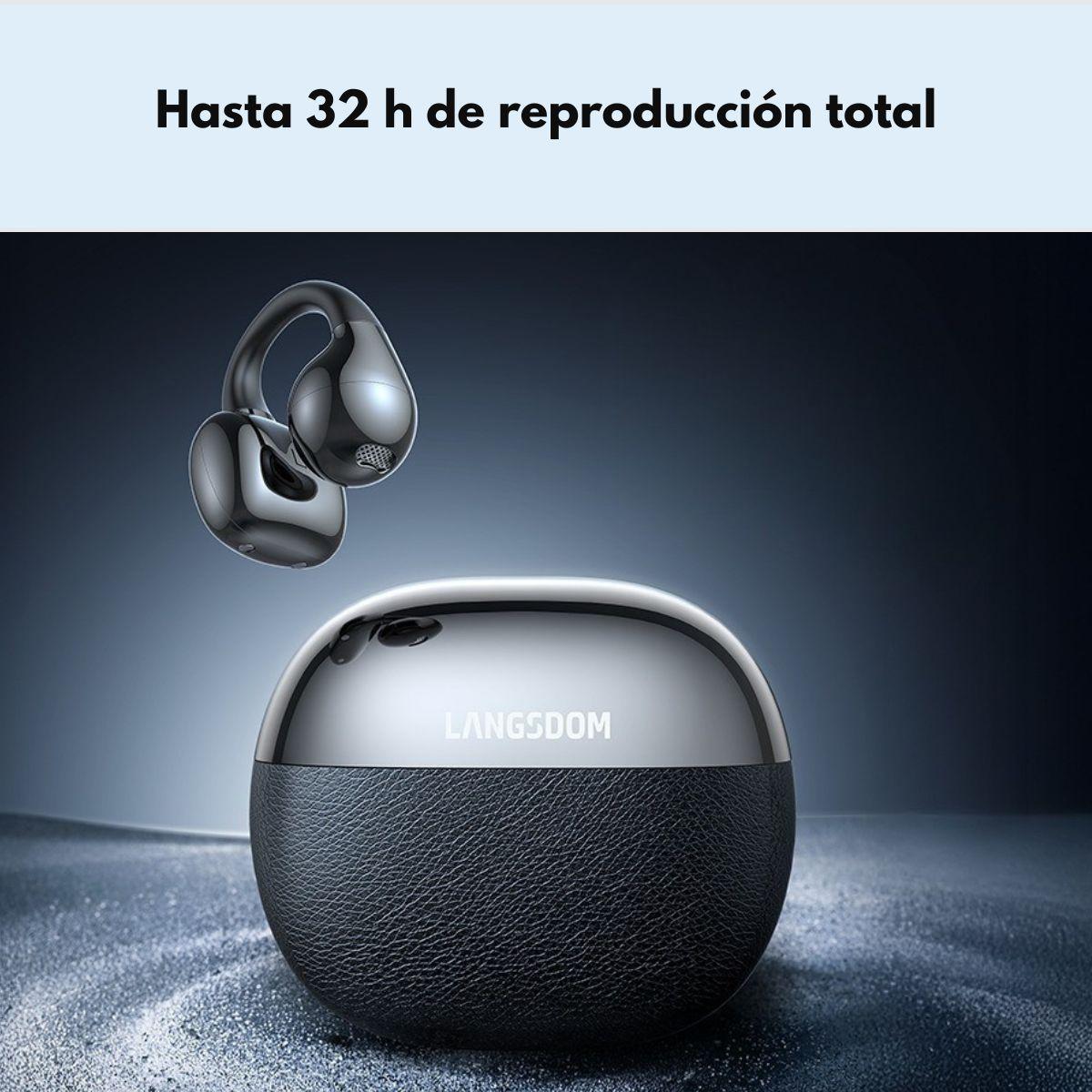 Audifonos Deportivos Inalambricos IPX5 32h Langsdom TS30-3