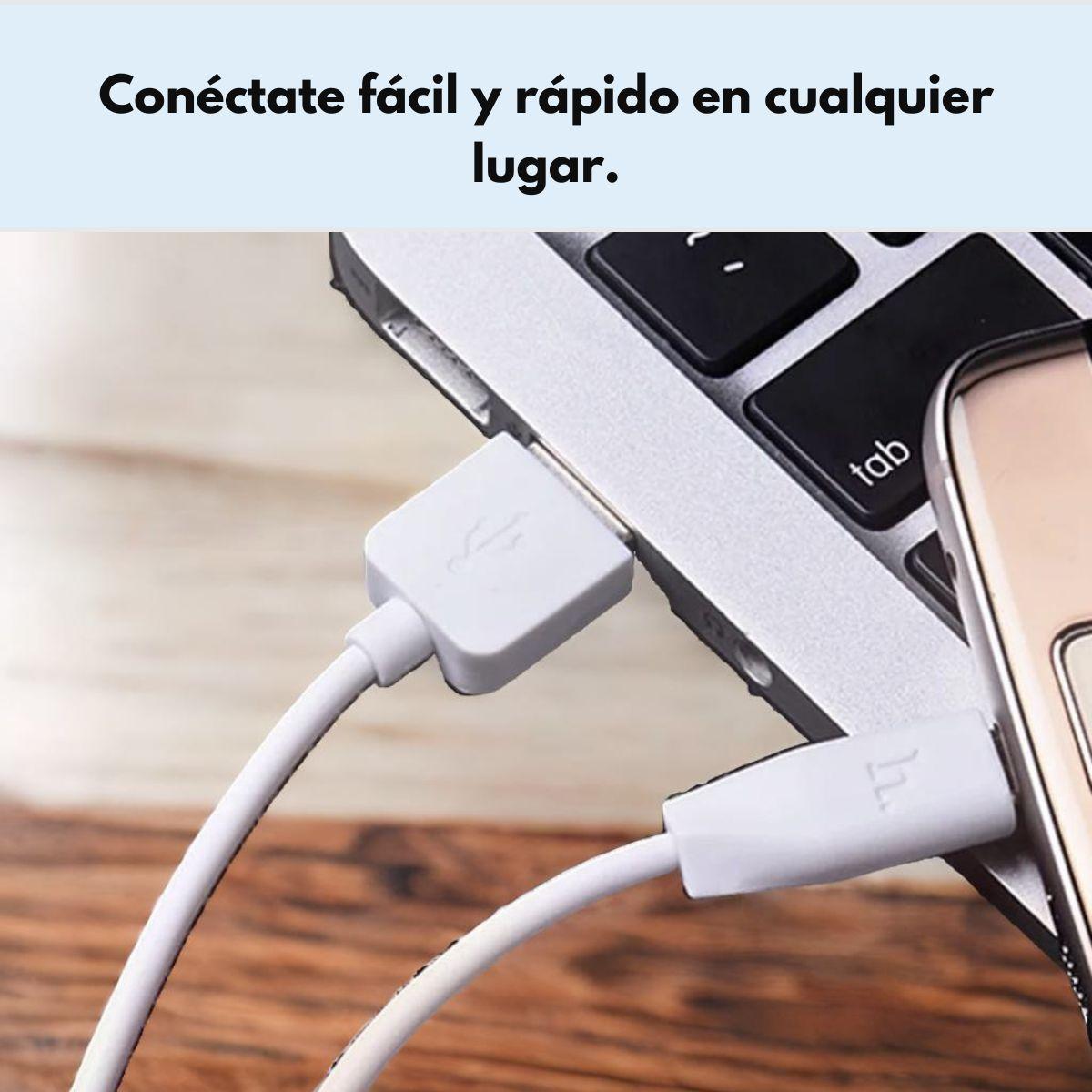 Cable Hoco Tipo C X1 1m Carga Rápida Blanco-4