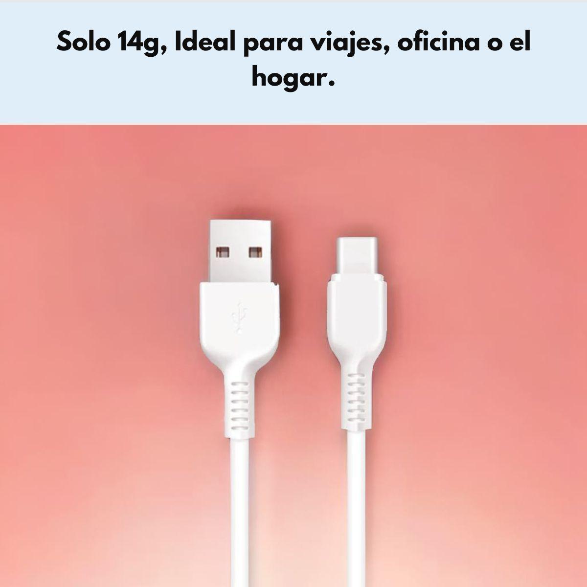 Cable Hoco Tipo C X1 1m Carga Rápida Blanco-5
