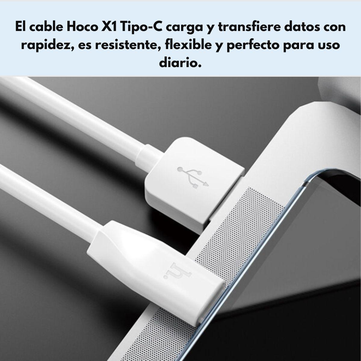 Cable Hoco Tipo C X1 1m Carga Rápida Blanco-6