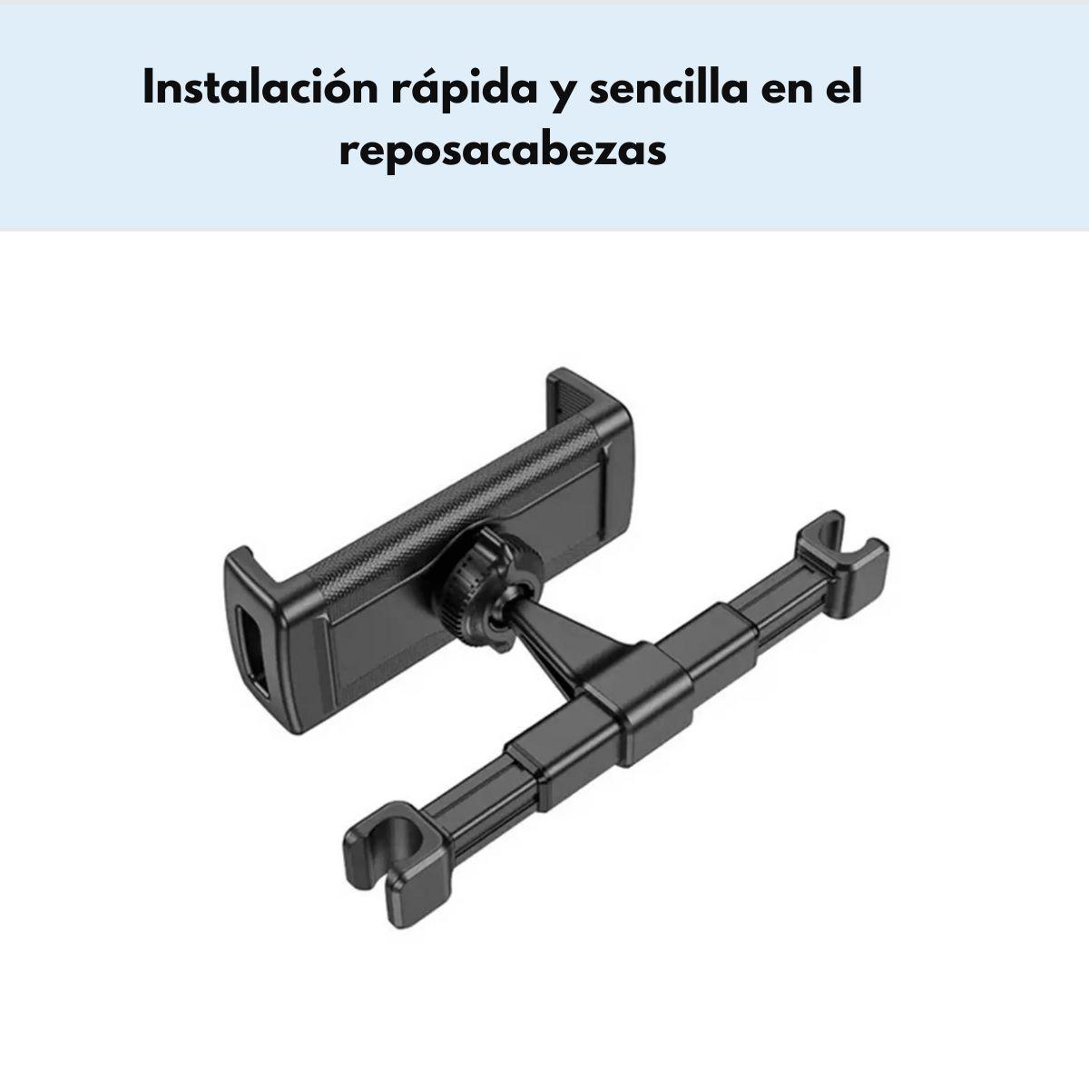 Soporte Auto Hoco CA121 Tablet y Teléfono hasta 12.9" Negro-4