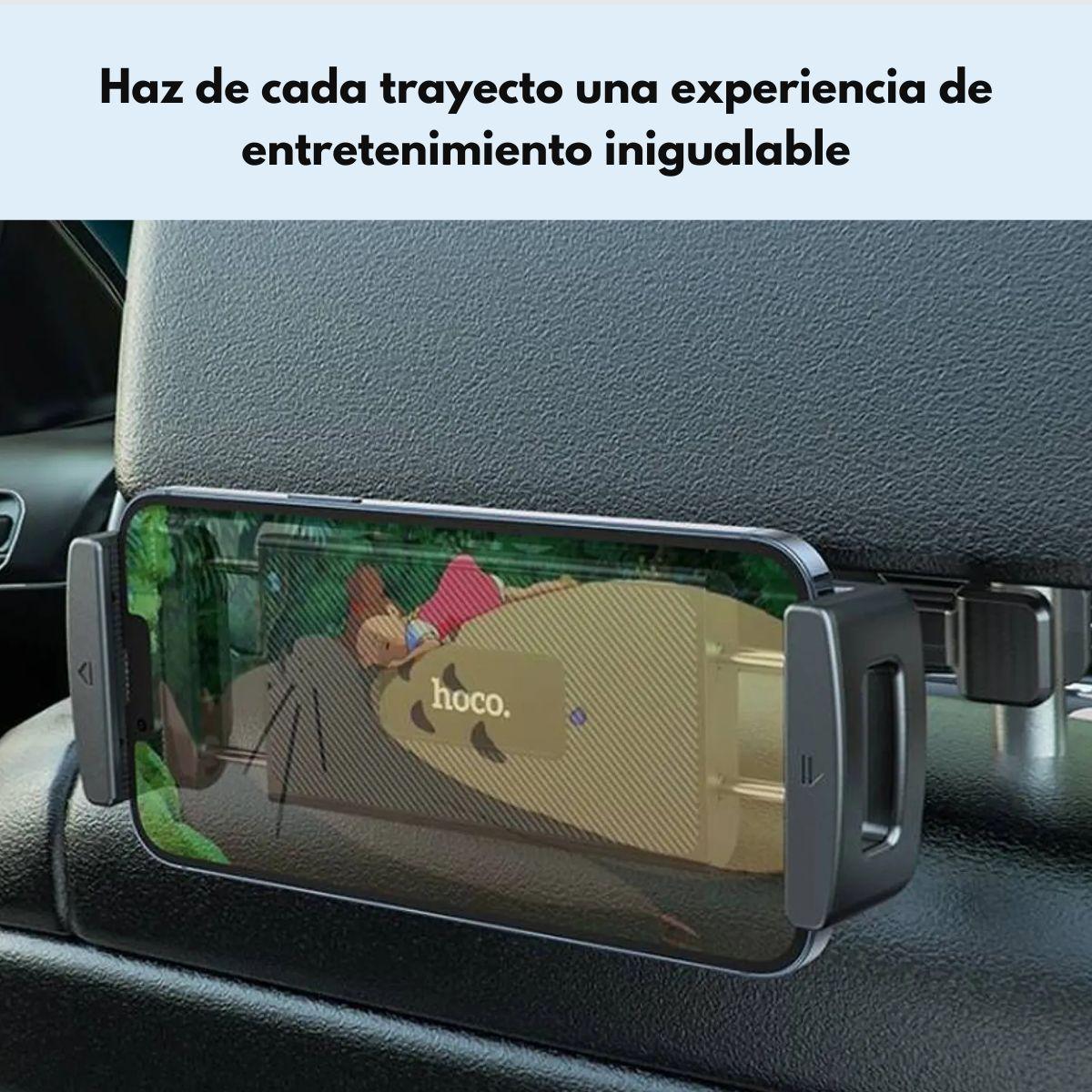 Soporte Auto Hoco CA121 Tablet y Teléfono hasta 12.9" Negro-6