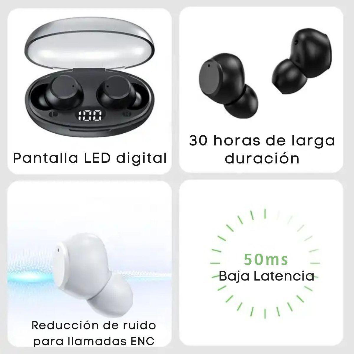 Audífonos Langsdom TN58 Bluetooth TWS LED y Carga Rápida-3