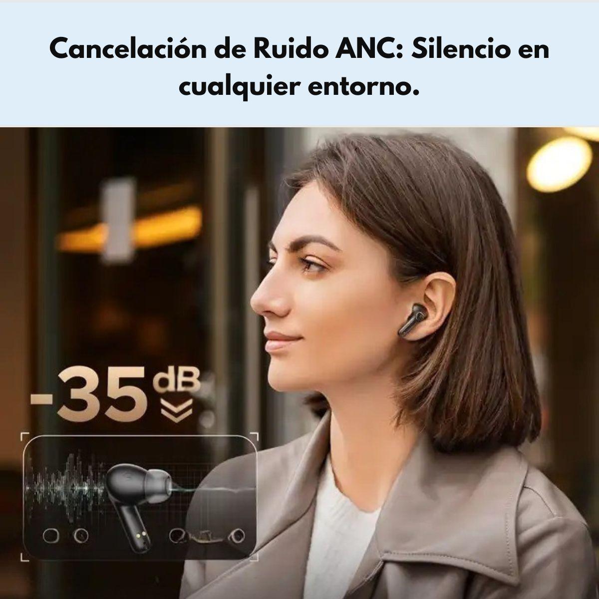 Audífonos Bluetooth ANC y Modo Juego IPX4 SoundPEATS T3 Pro-1