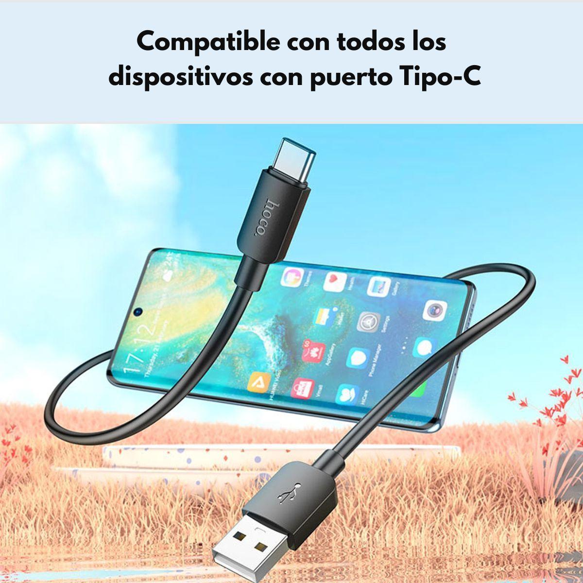Cable usb Hoco con entrada USB salida Tipo C-4