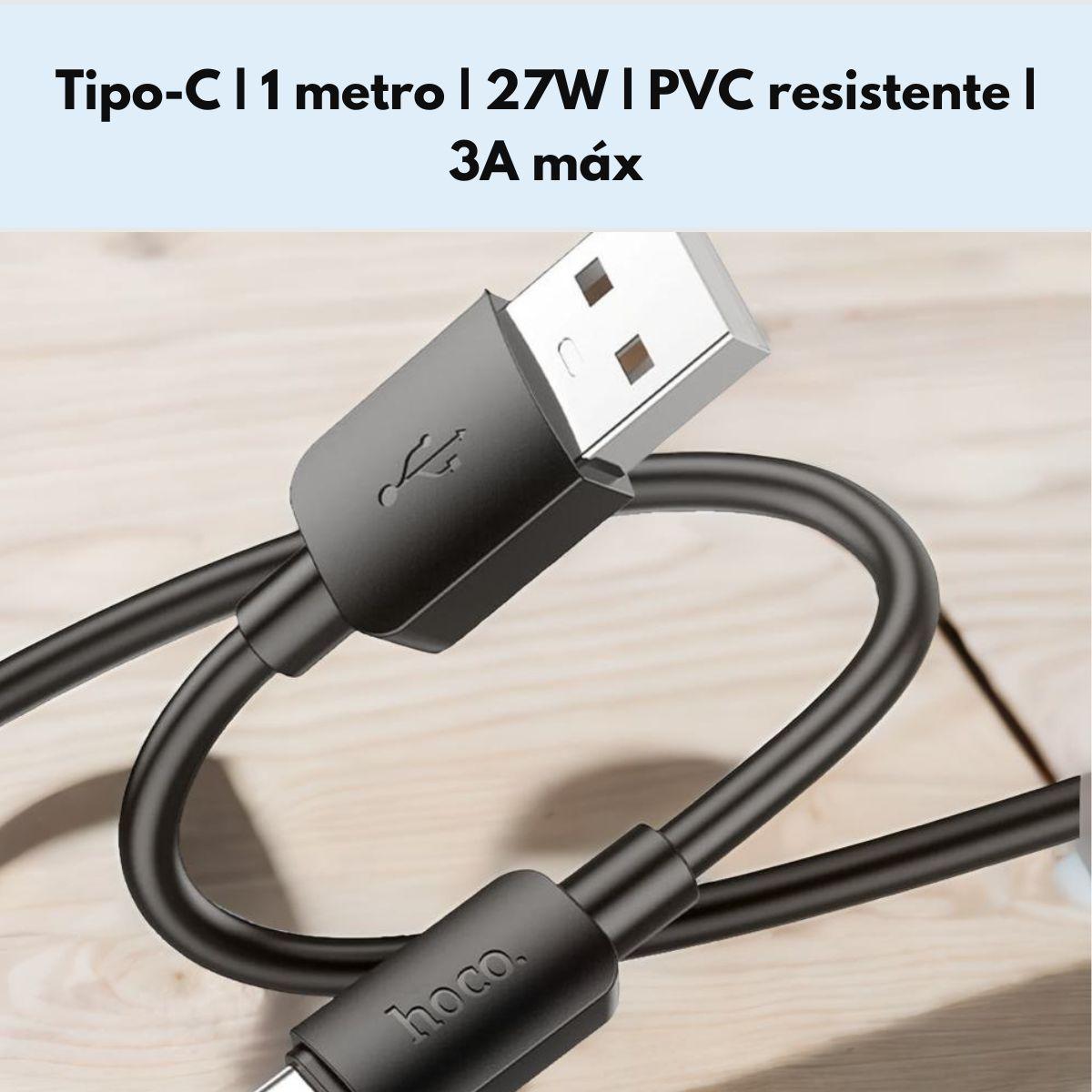 Cable usb Hoco con entrada USB salida Tipo C-6