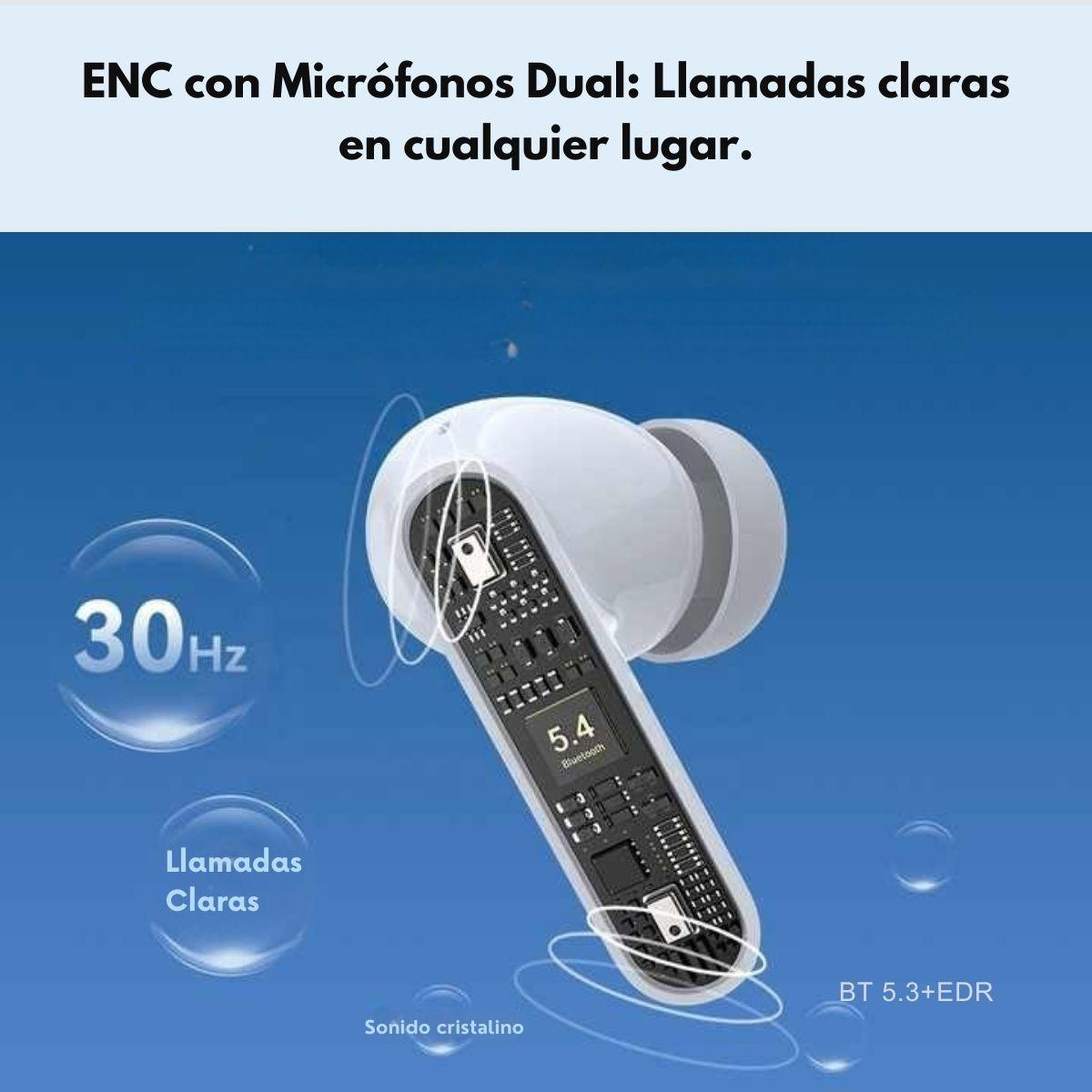 Audífonos Gaming Bluetooth ANC y ENC IPX5 - Langsdom TA08-3