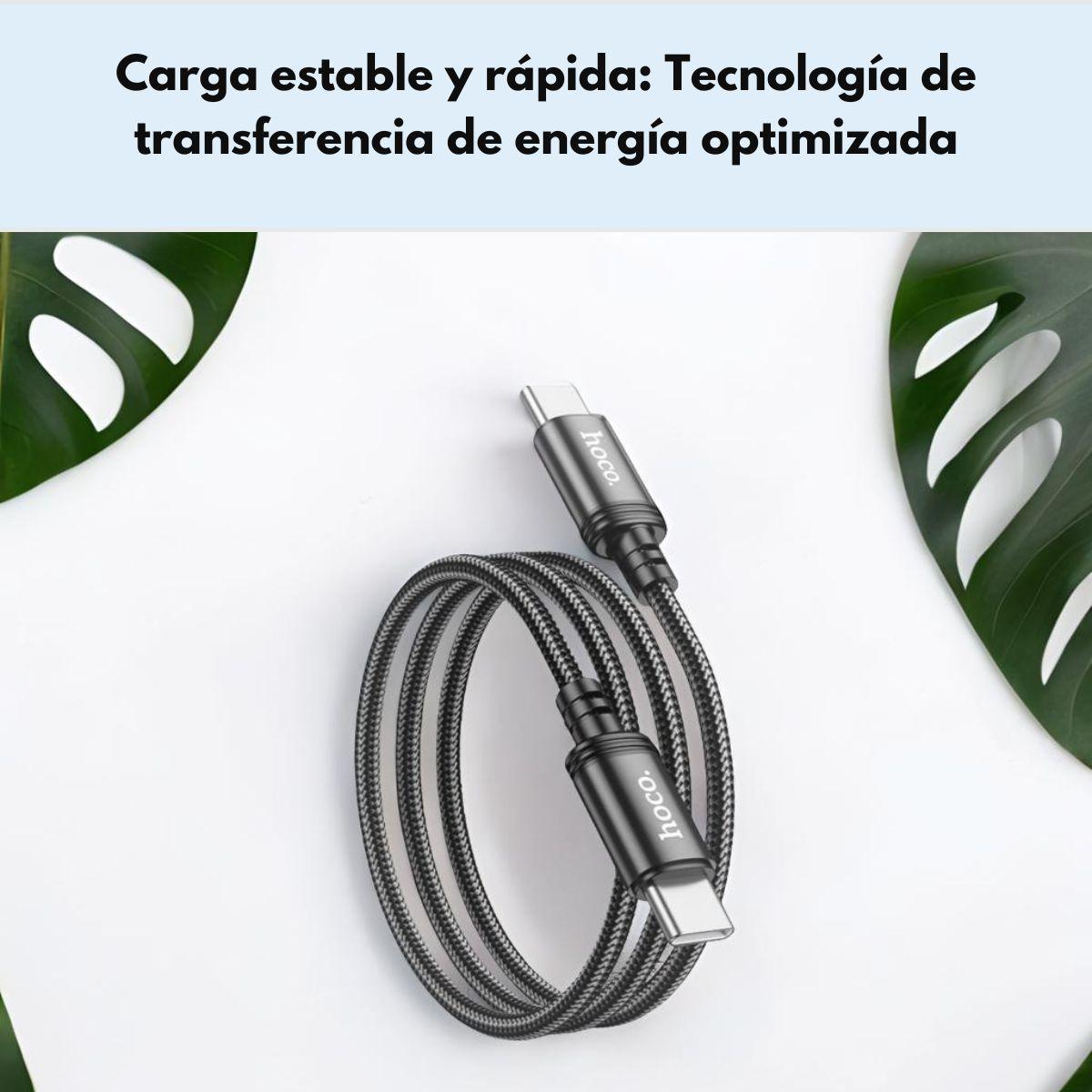 Cable USB Hoco X89 60W PD Rápido Tipo C a Tipo C-2