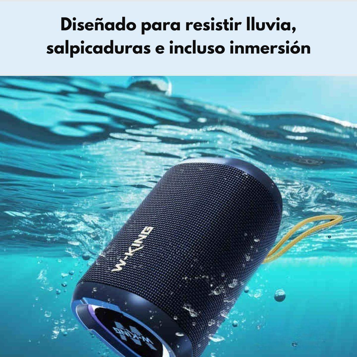 Parlante Bluetooth Outdoor IPX7 MiniBoombox 15W W‑KING D110-2