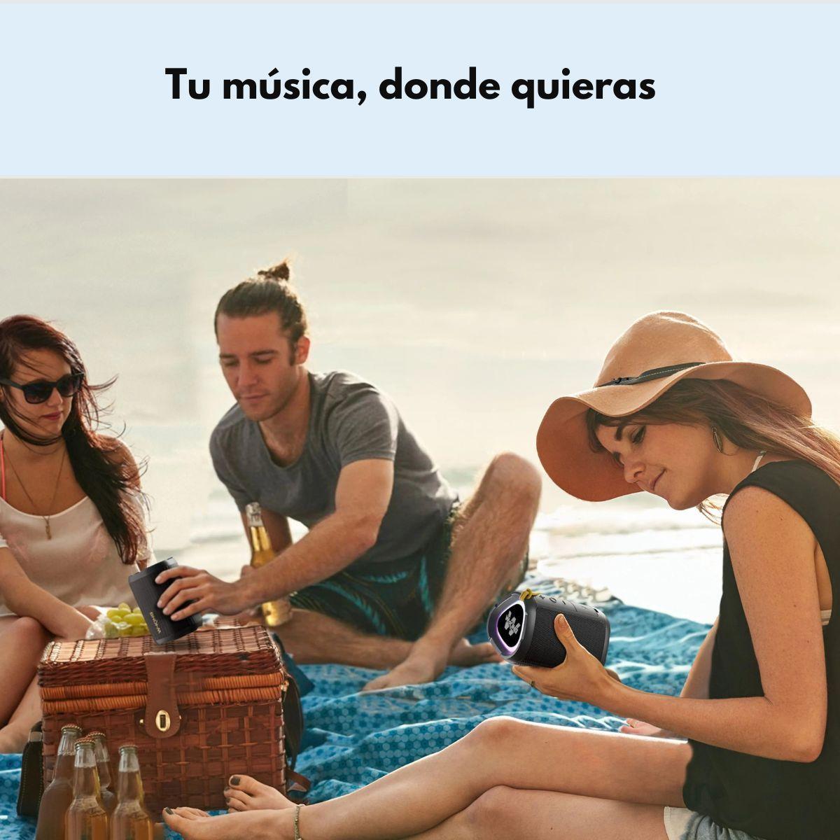 Parlante Bluetooth Outdoor IPX7 MiniBoombox 15W W‑KING D110-5