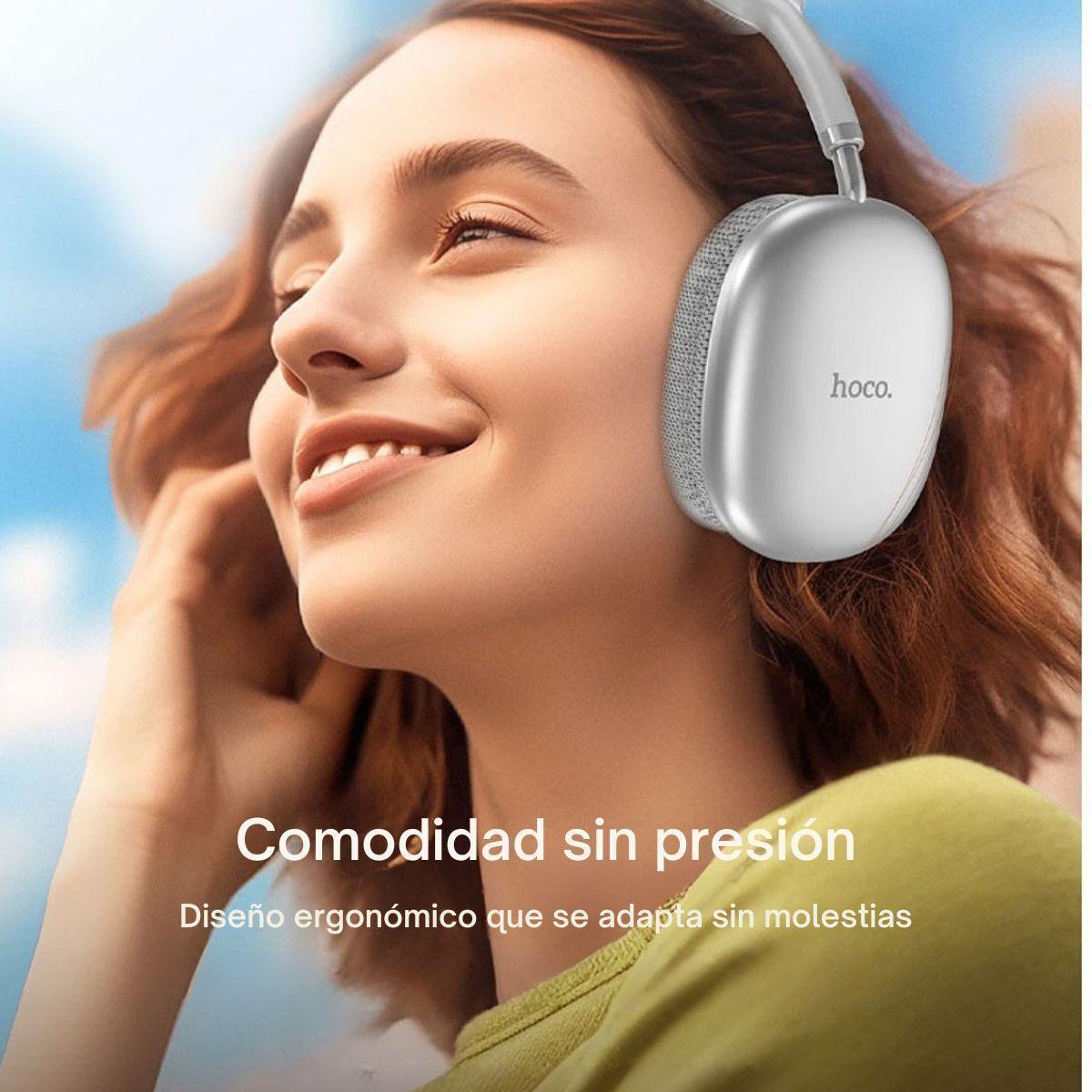 Audífonos Bluetooth 90 Horas Batería Hifi Hoco W35 Max Joy-4