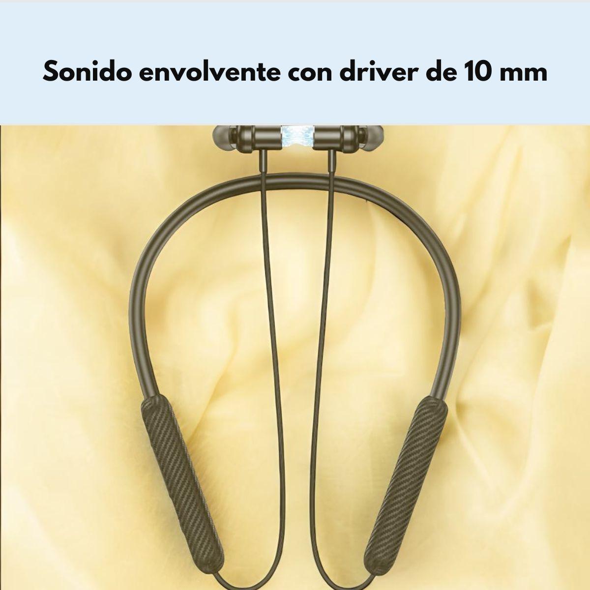 Audífonos Bluetooth Hoco ES70 Armour Neckband 80h Micrófono-4