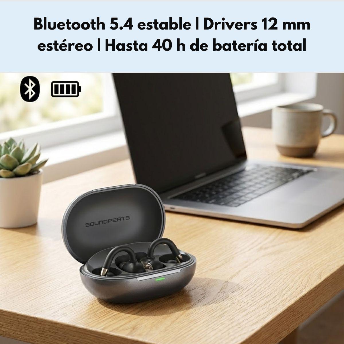 Audifonos Bluetooth Deportivos Open Ear SoundPEATS Clip1-6