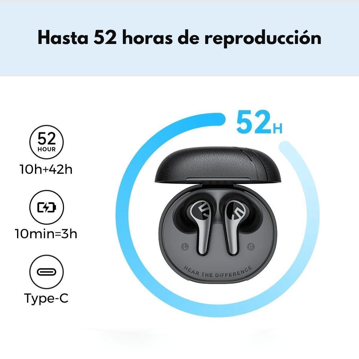 Audifonos Bluetooth Hi Res TWS ANC SoundPEATS C30-2