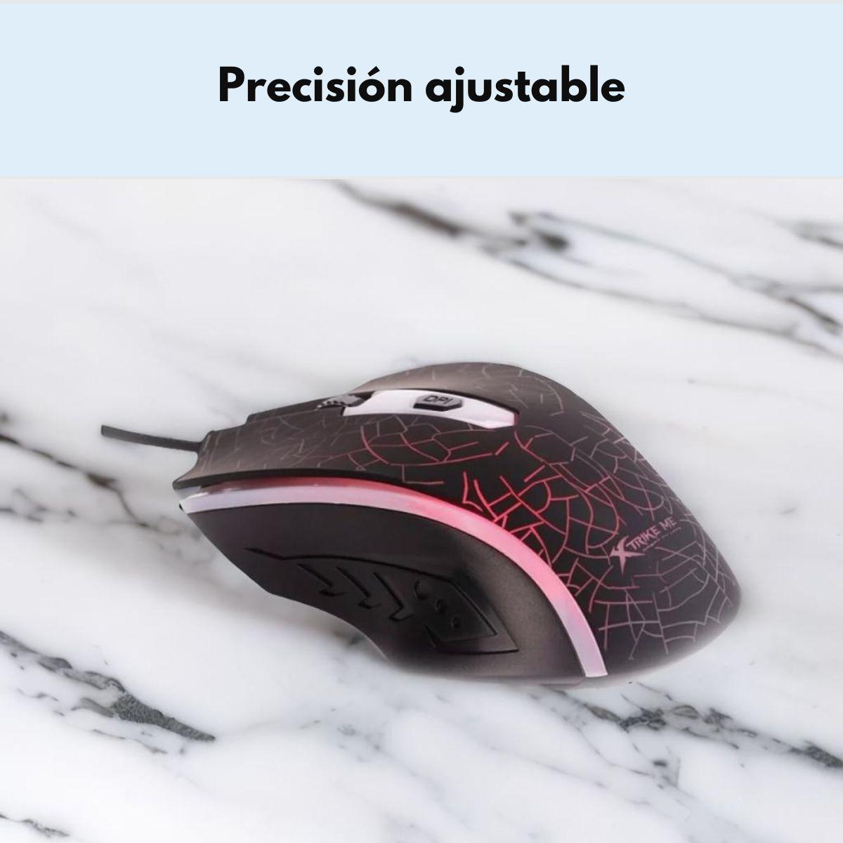 Mouse Gamer Xtrike Me Retroiluminado 1200DPI-2
