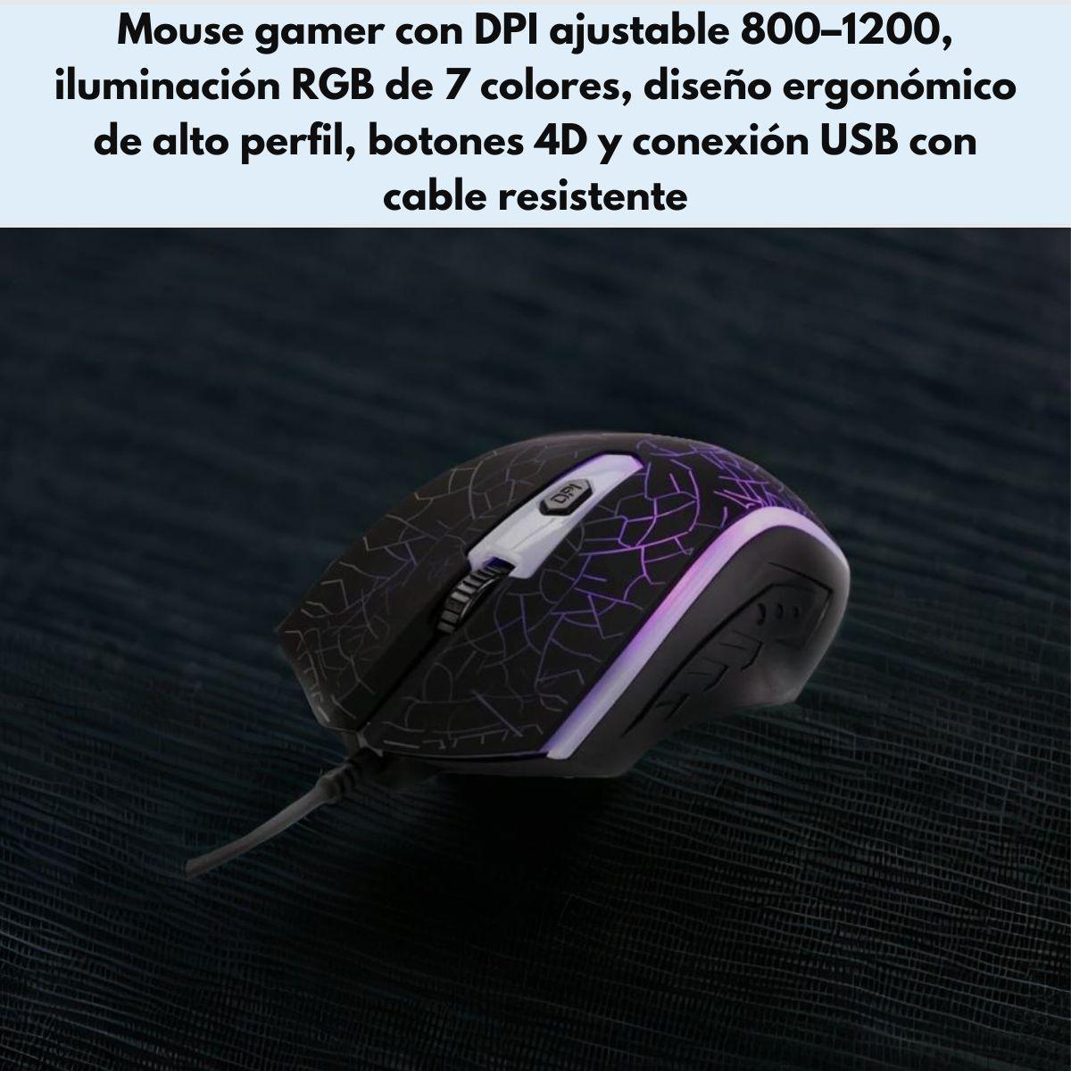 Mouse Gamer Xtrike Me Retroiluminado 1200DPI-6