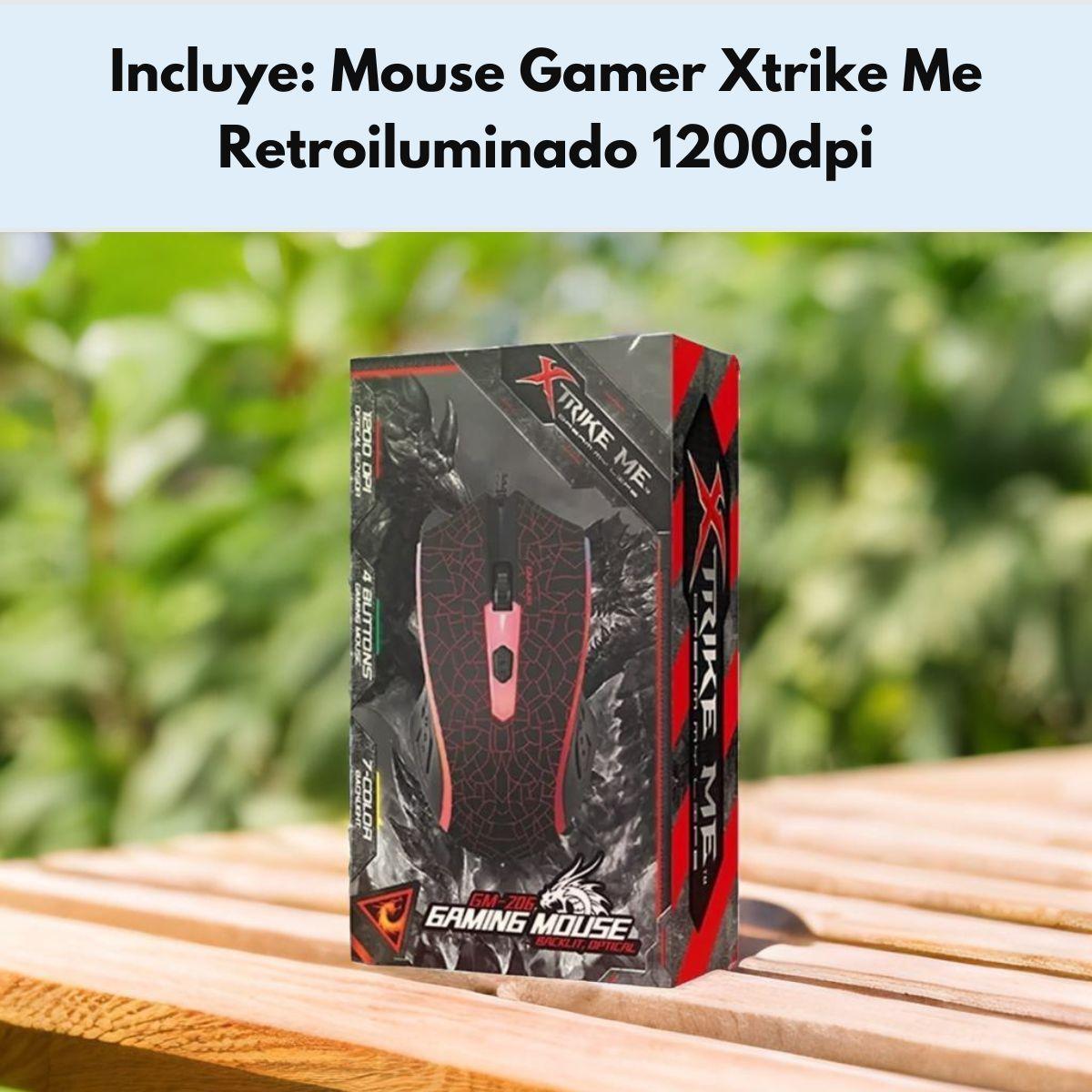 Mouse Gamer Xtrike Me Retroiluminado 1200DPI-7