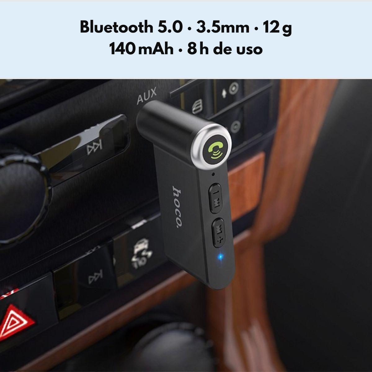 Receptor Bluetooth Auto AUX HOCO E58 Manos Libres FM-5