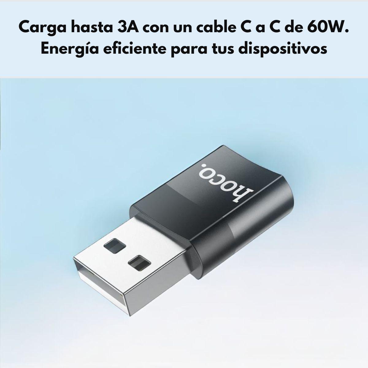 Adaptador/otg Usb 2.0 A Usb Tipo C Hembra Color Negro UA17-2