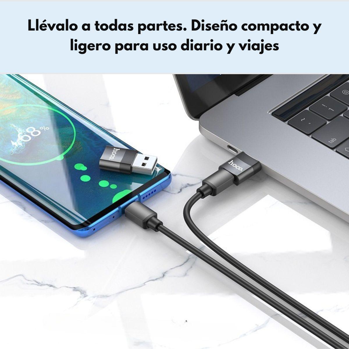 Adaptador/otg Usb 2.0 A Usb Tipo C Hembra Color Negro UA17-5