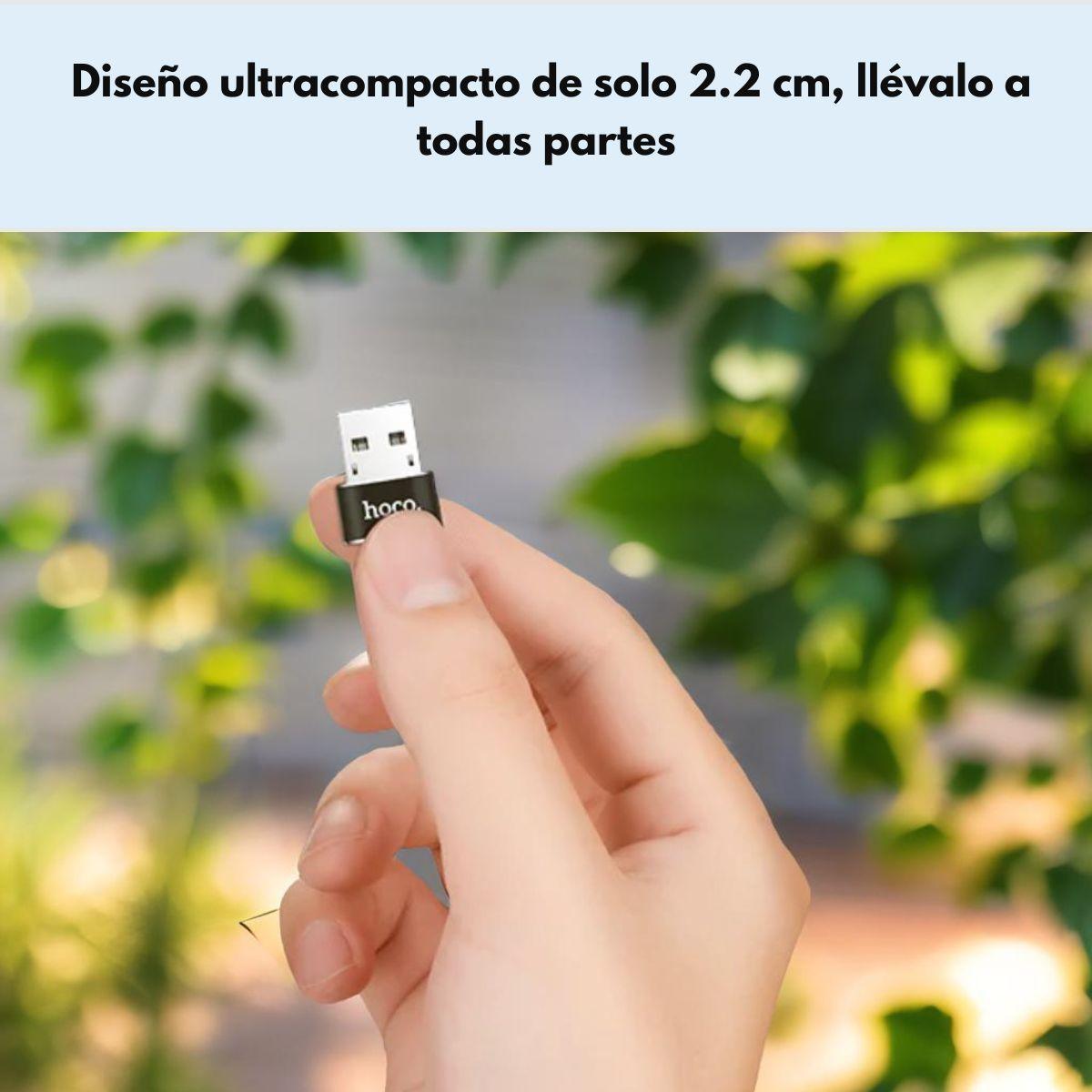 Adaptador Convertidor Otg Usb A Tipo C Marca Hoco Ua6-4