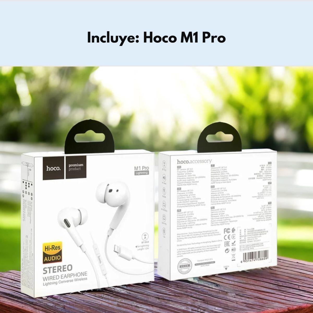 Audifono Hoco M1 Pro Lightning Bt5.1 Color Blanco-7