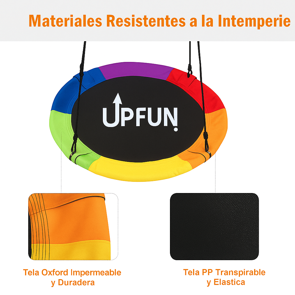 Columpio Ovalado Multicolor UpFun 100cm-6