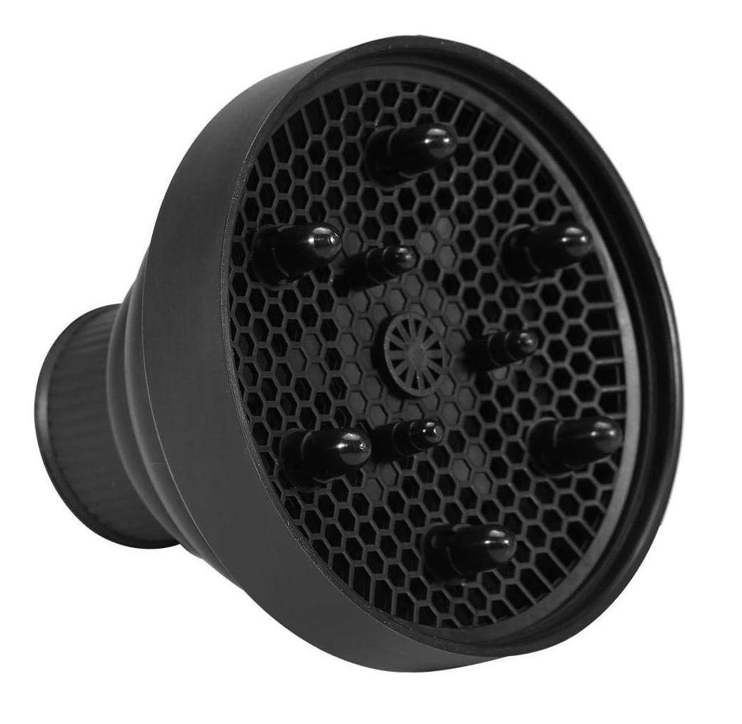 Difusor Para Secador De Cabello De Silicona Plegable Negro-2